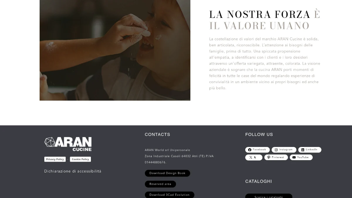Ecosistema web Aran Cucine