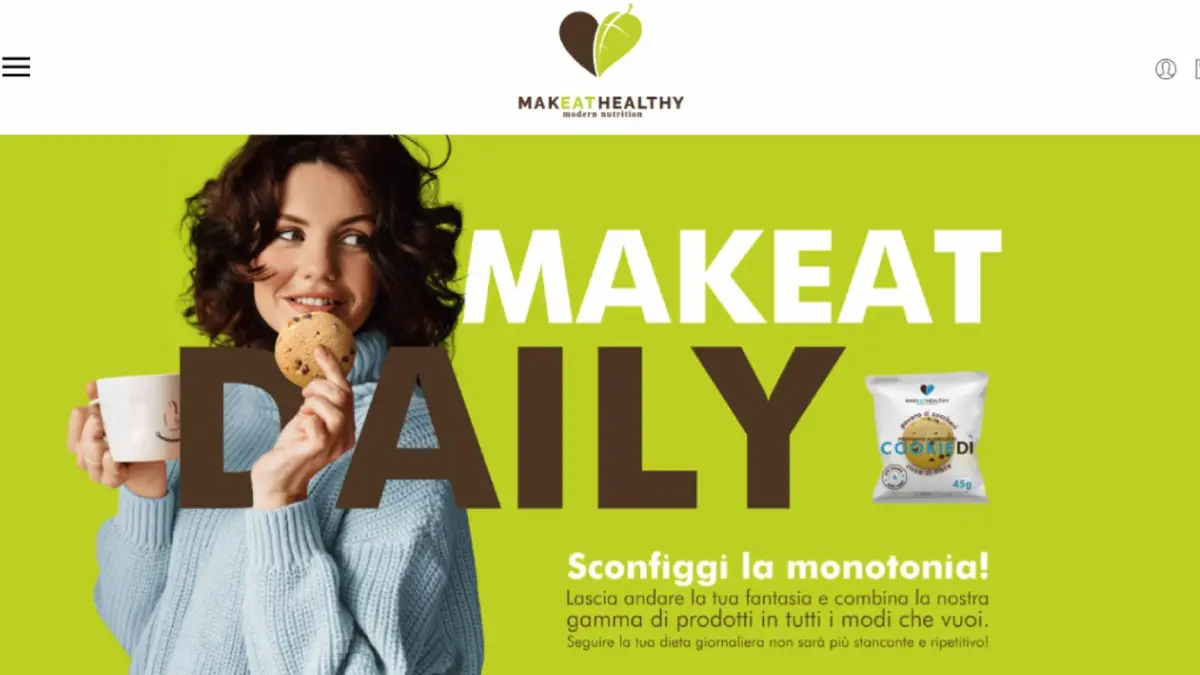 Homepage del sito Makeathealthy