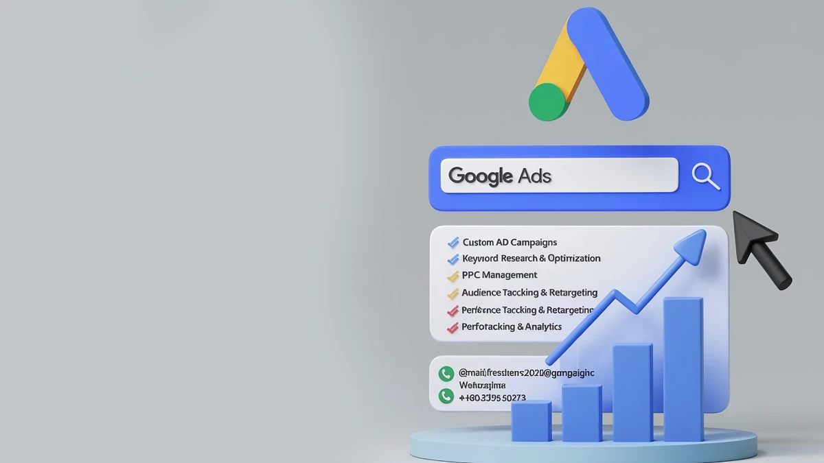 Dashboard Google Ads con metriche di performance